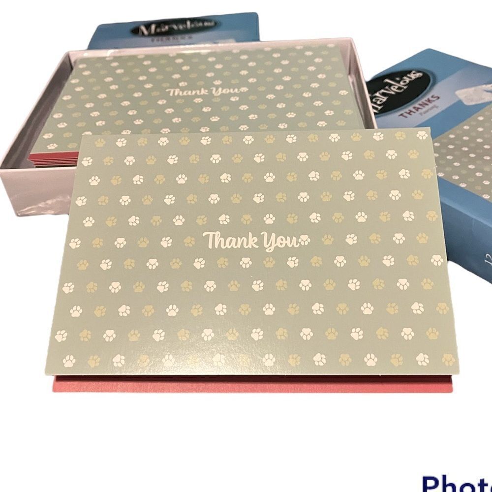 PAW-SOME Thank You Note Cards - Picture 3 of 6